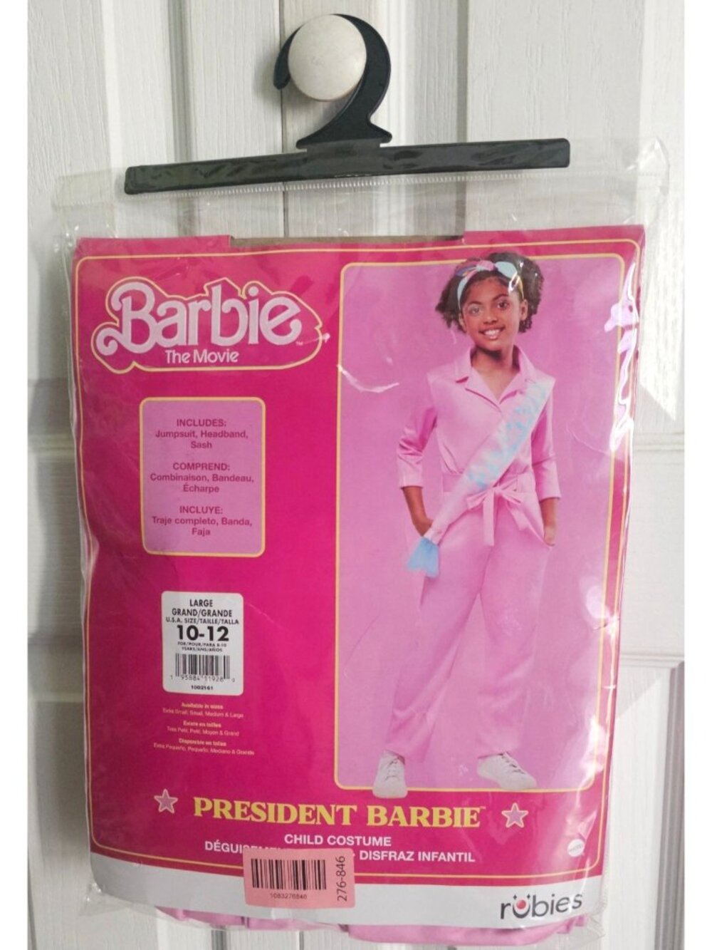 Iconic President Barbie Costume Girls The Movie Pink Sash Cosplay Halloween NEW